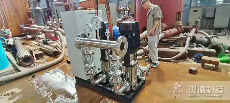 Factory test of complete equipment for life frequency conversion water supply