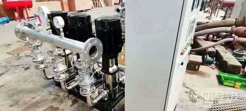 Factory test of complete equipment for life frequency conversion water supply