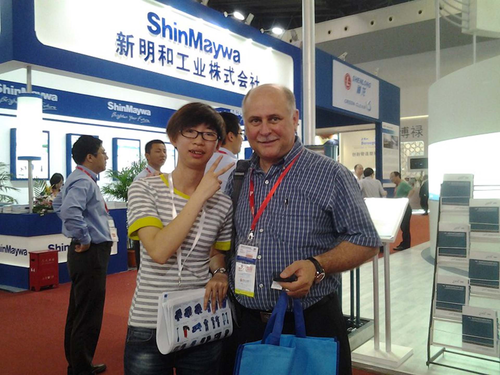 customer in exhibition