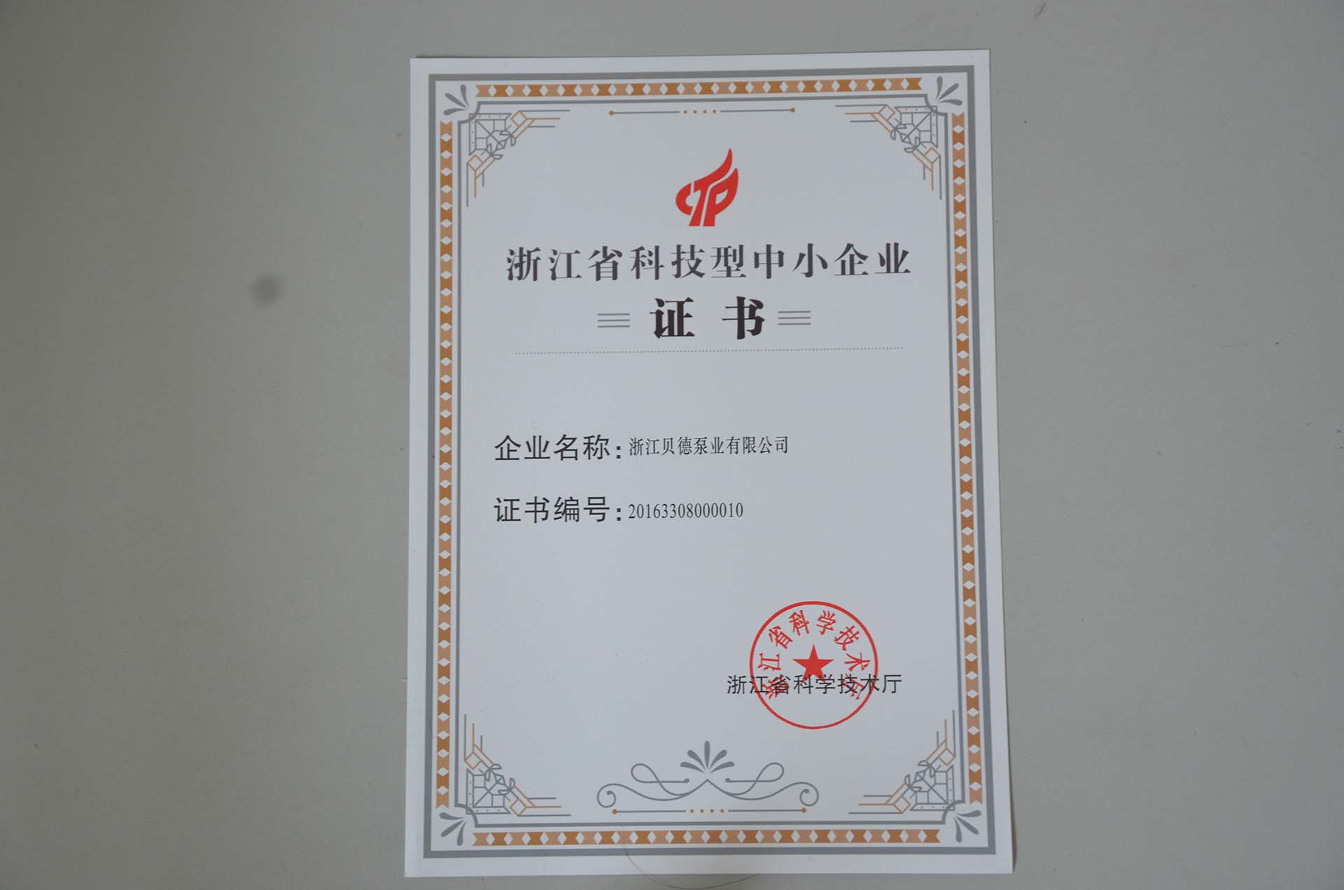 Certificate ZJ BETTER