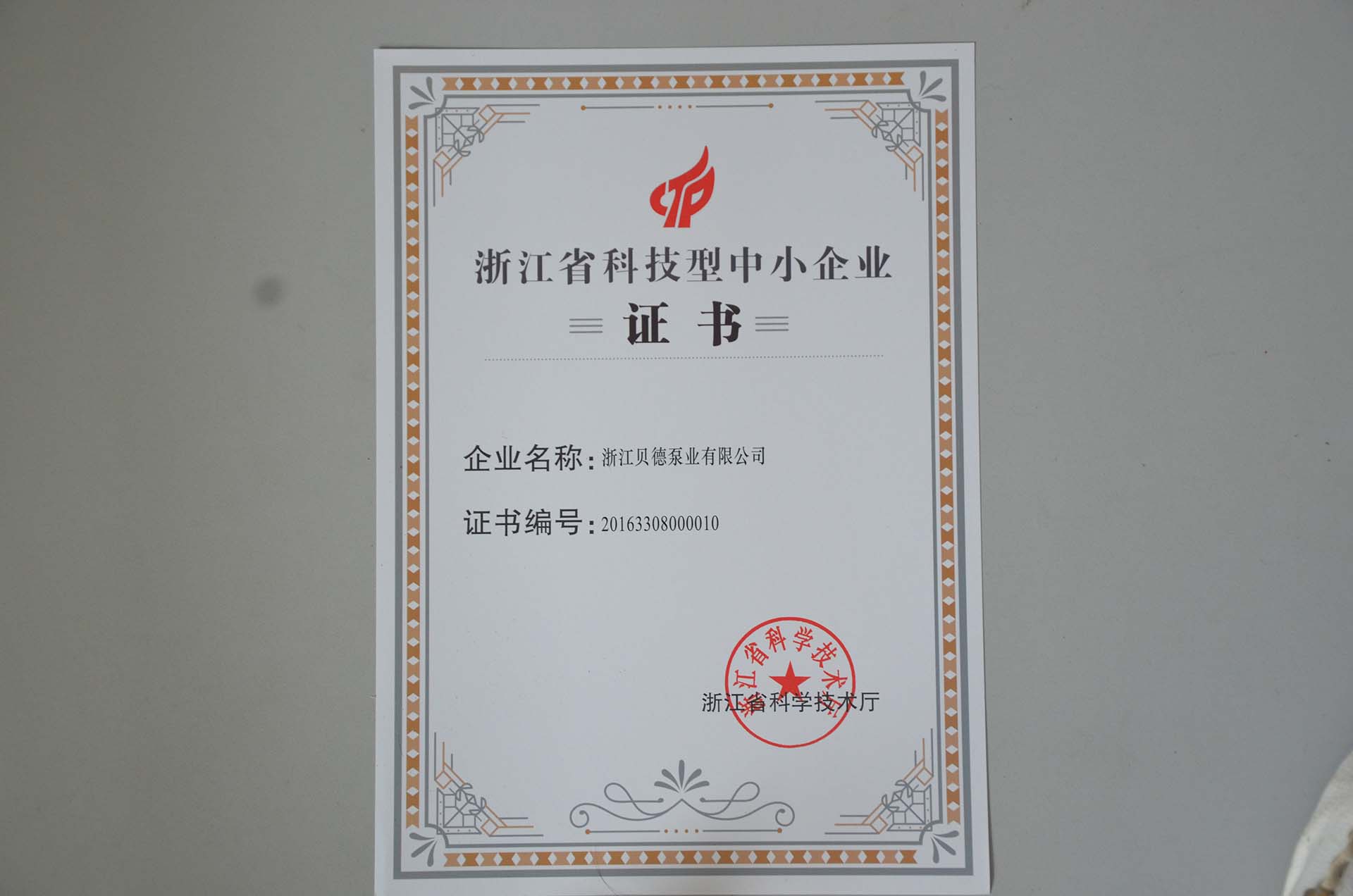 Certificate ZJ BETTER