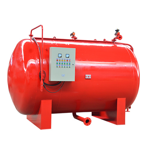 Fire water supply equipment with gas top pressure 