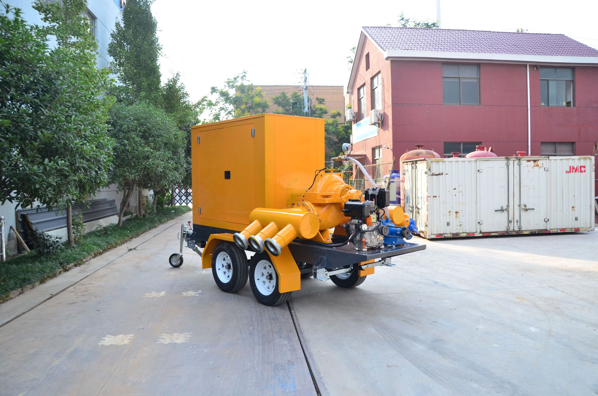 Four-Wheel Split case mobile traller pump  10