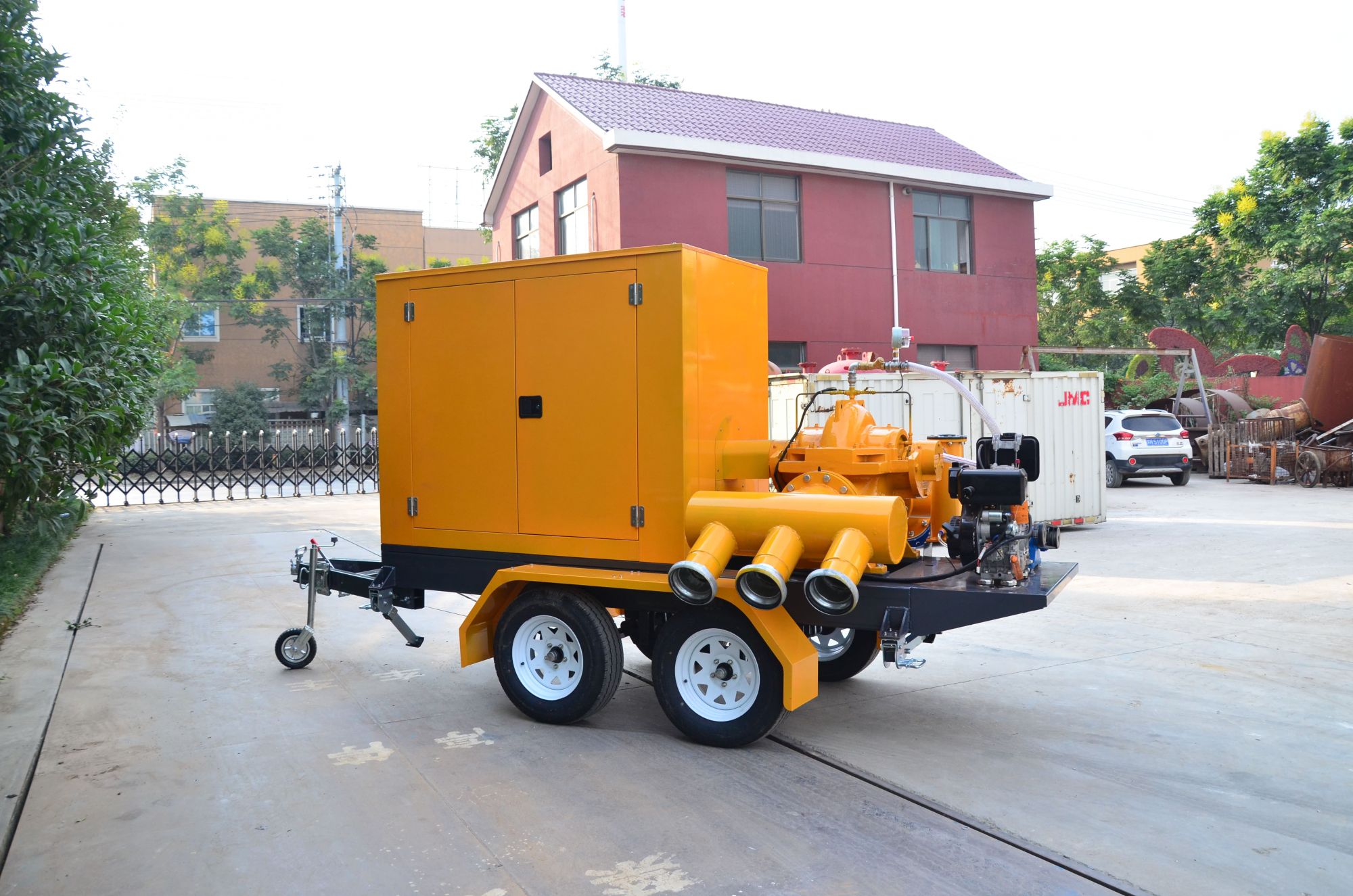 Four-Wheel Split case mobile traller pump  11