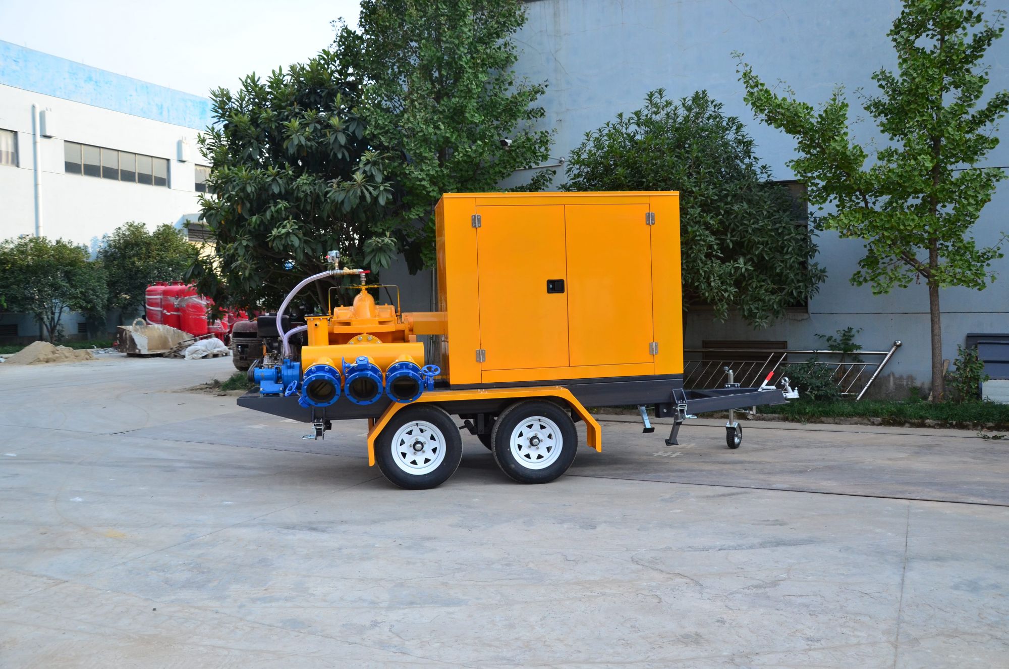 Four-Wheel Split case mobile traller pump 4