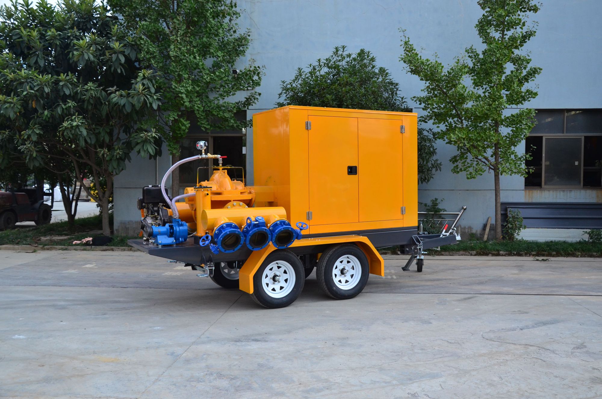 Four-Wheel Split case mobile traller pump 5