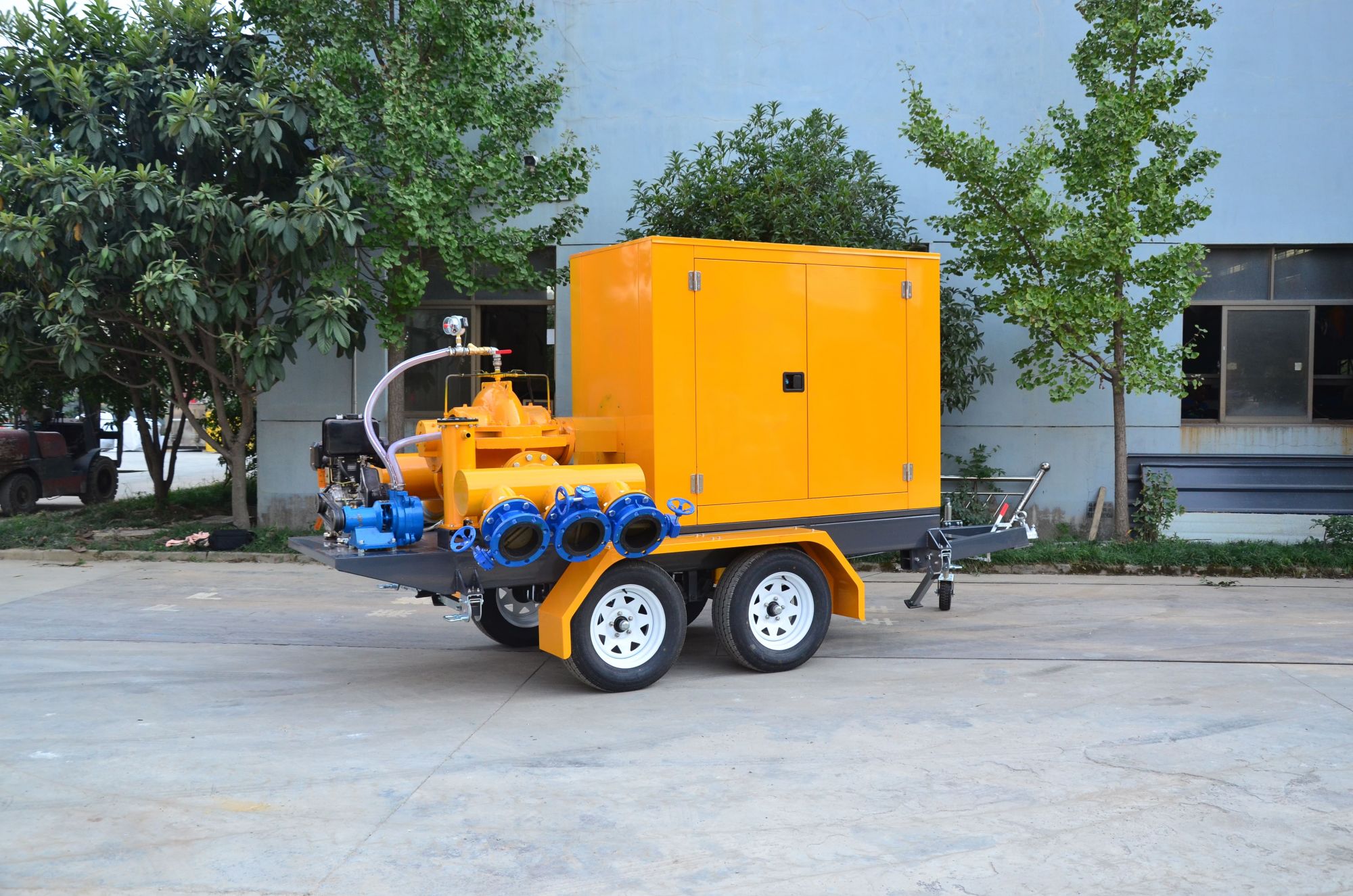  Four-Wheel Split case mobile traller pump 6