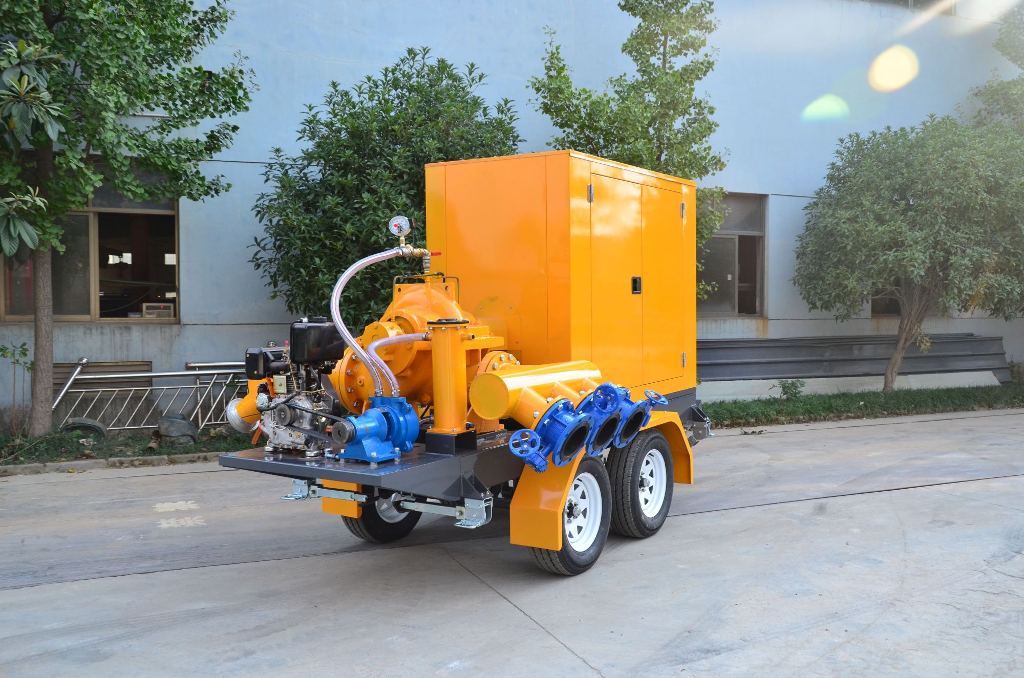 Four-Wheel Split case mobile traller pump 7