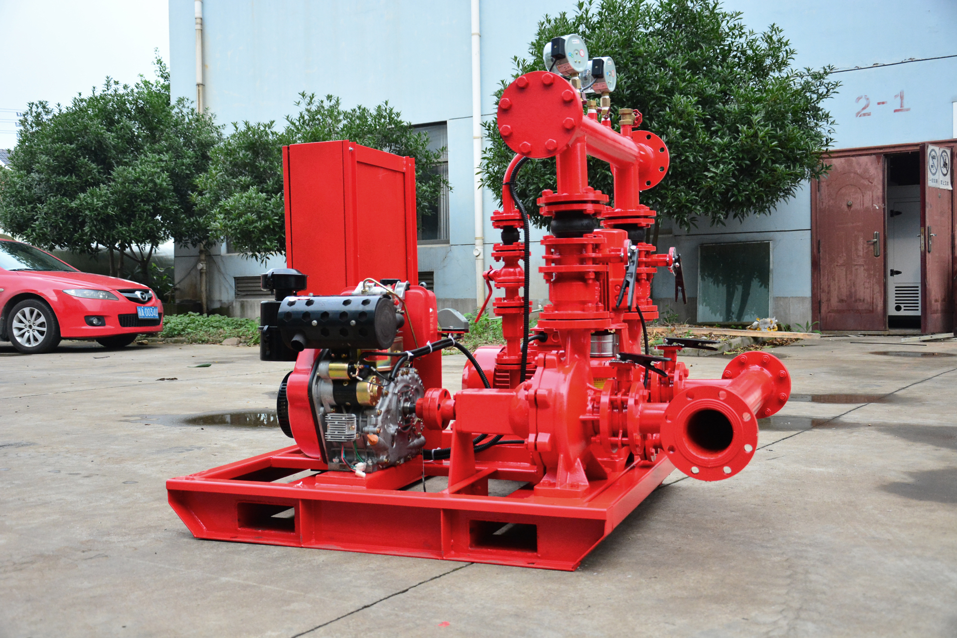 Diesel fire pump + electric fire pump + jockey pump3