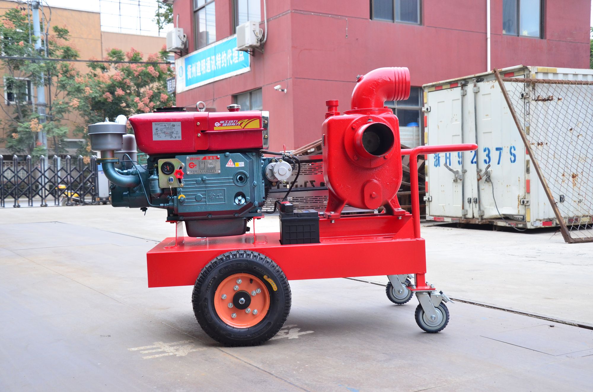 Single Cylinder Diesel Self-priming Fire Pump 31