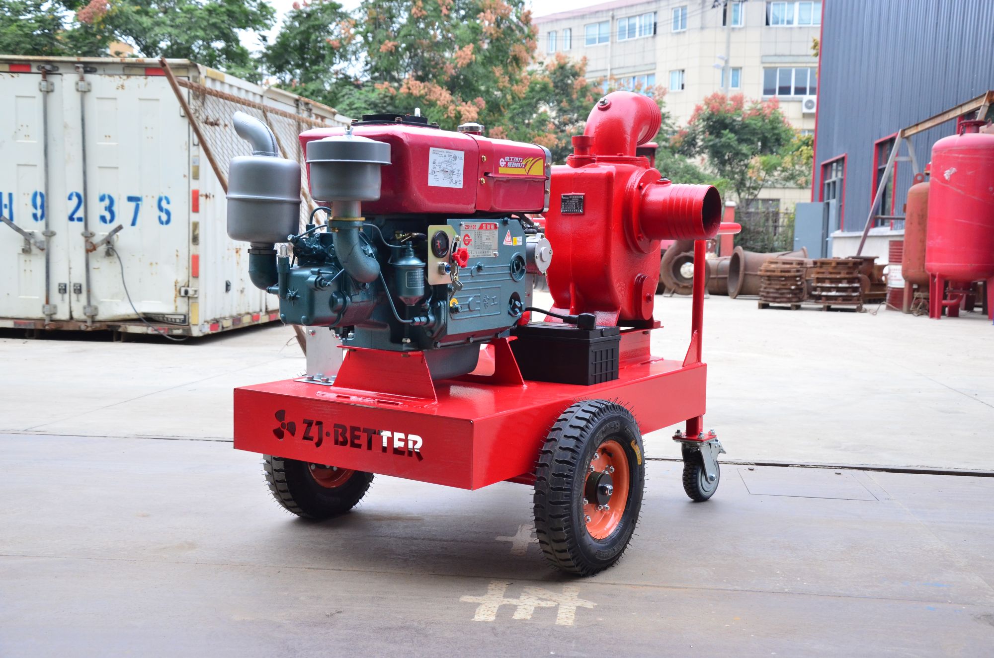 Single Cylinder Diesel Self-priming Fire Pump 30