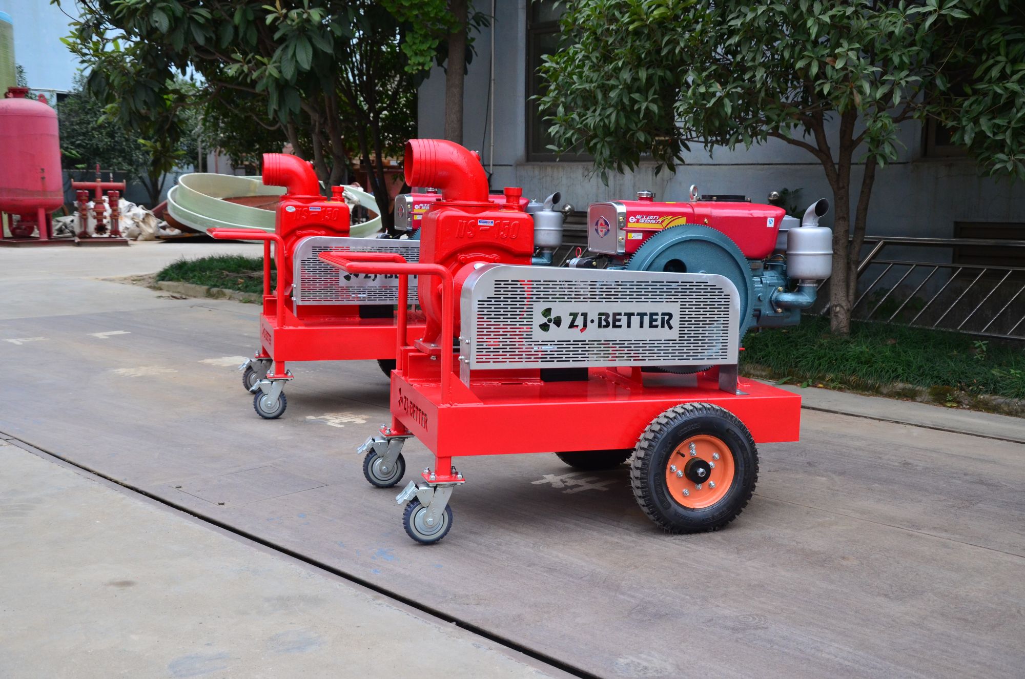 Single Cylinder Diesel Self-priming Fire Pump 26