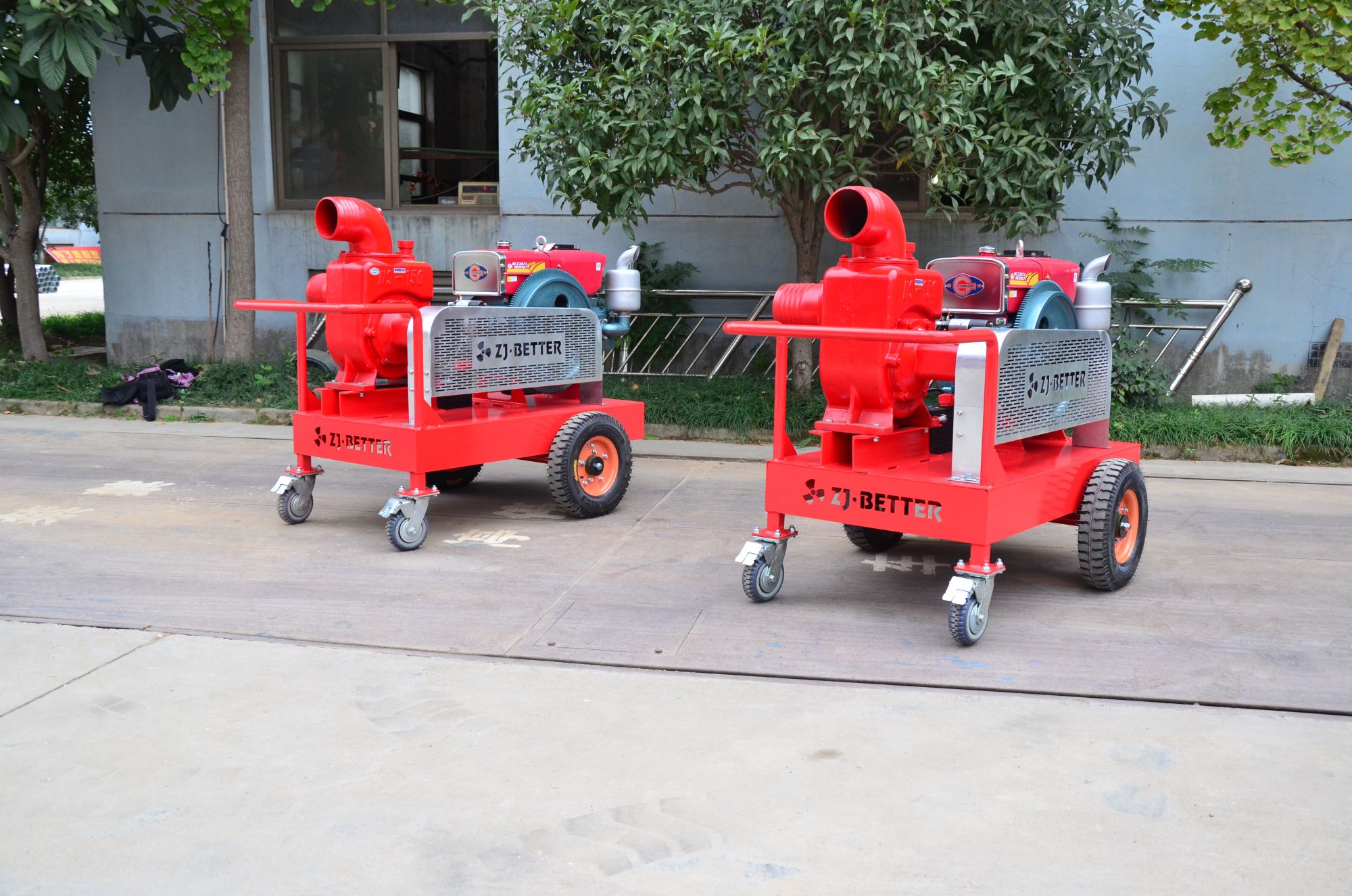 Single Cylinder Diesel Self-priming Fire Pump 24