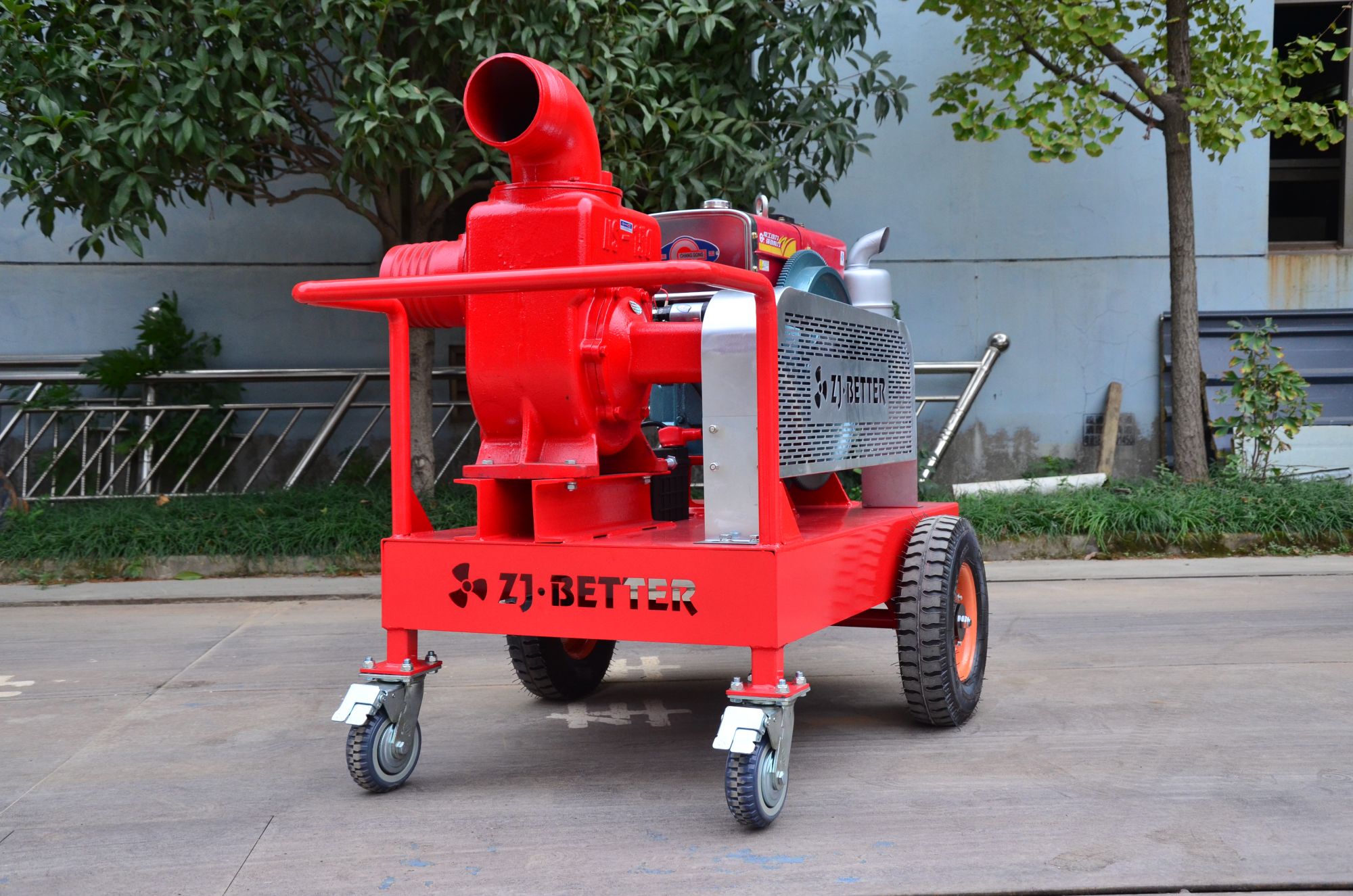 Single Cylinder Diesel Self-priming Fire Pump 10