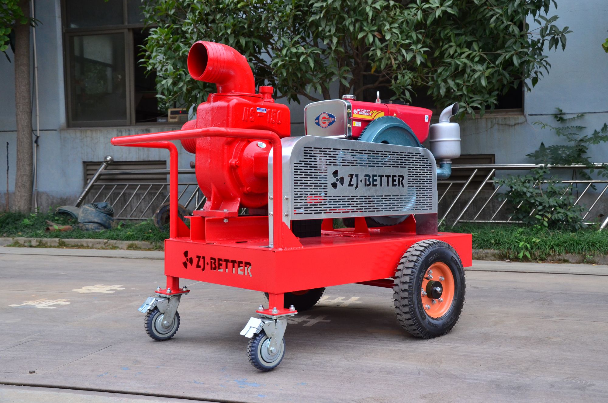 Single Cylinder Diesel Self-priming Fire Pump 09