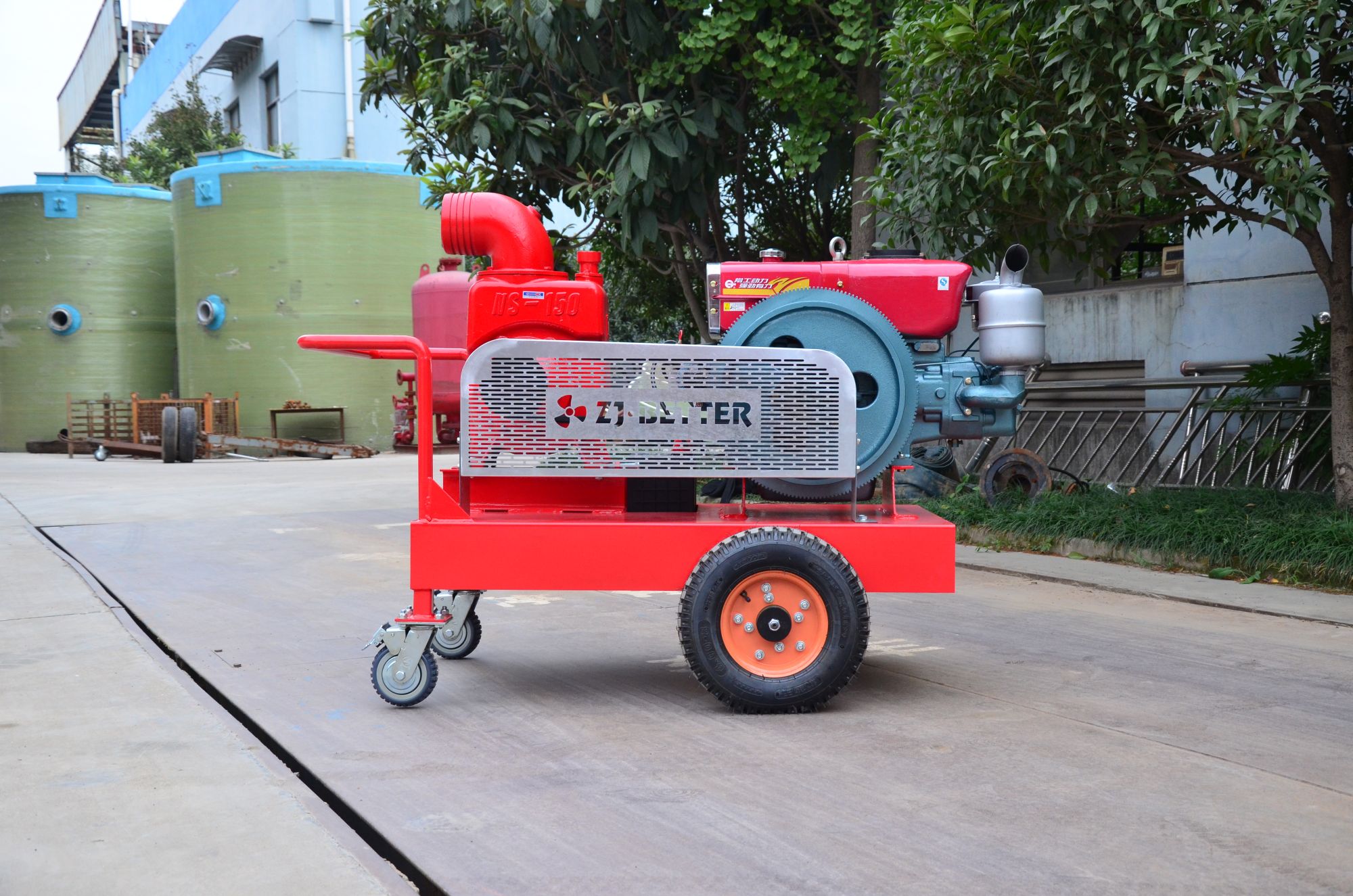 Single Cylinder Diesel Self-priming Fire Pump 07