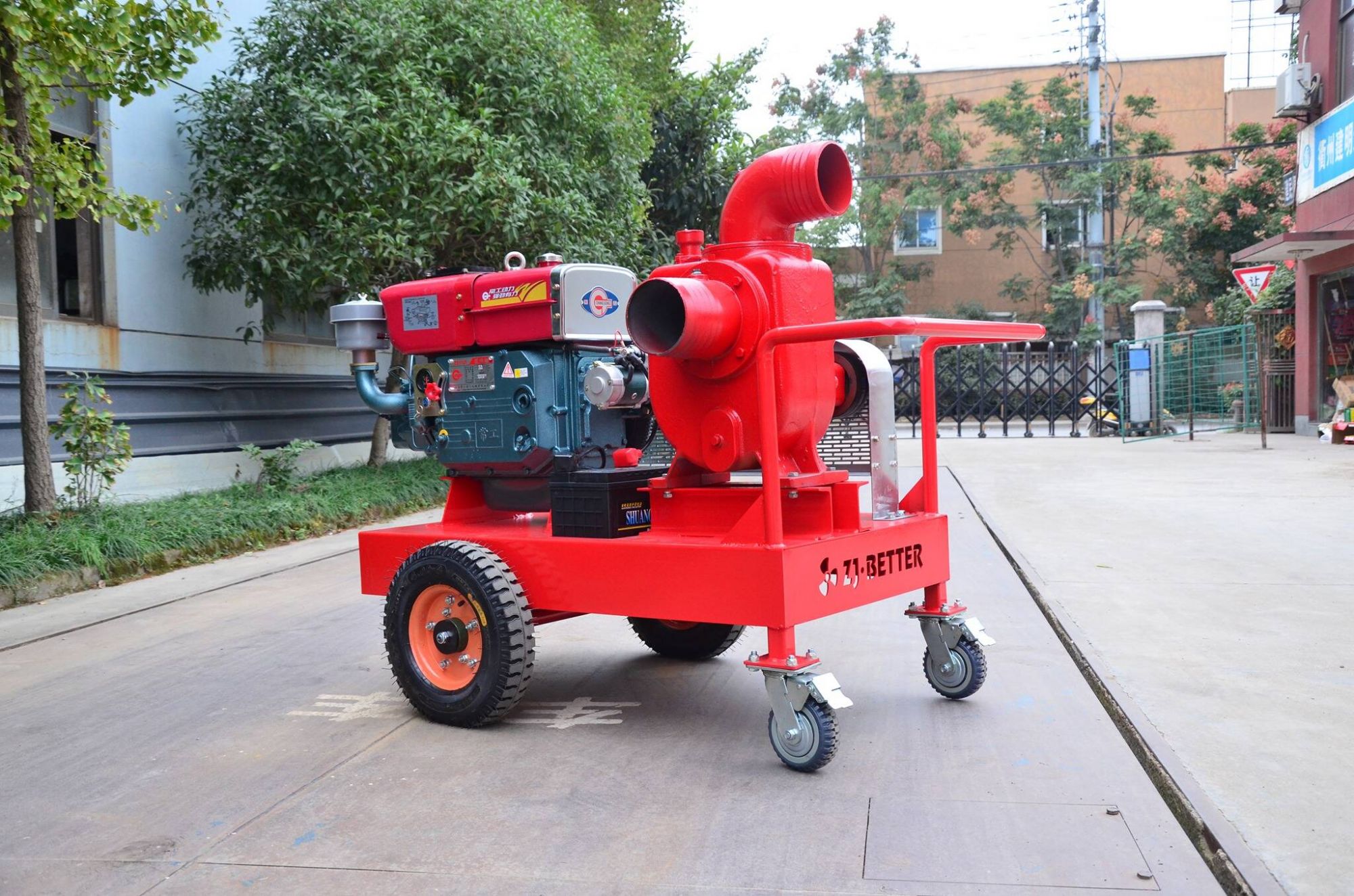 Single Cylinder Self-Priming Fire Pump 3