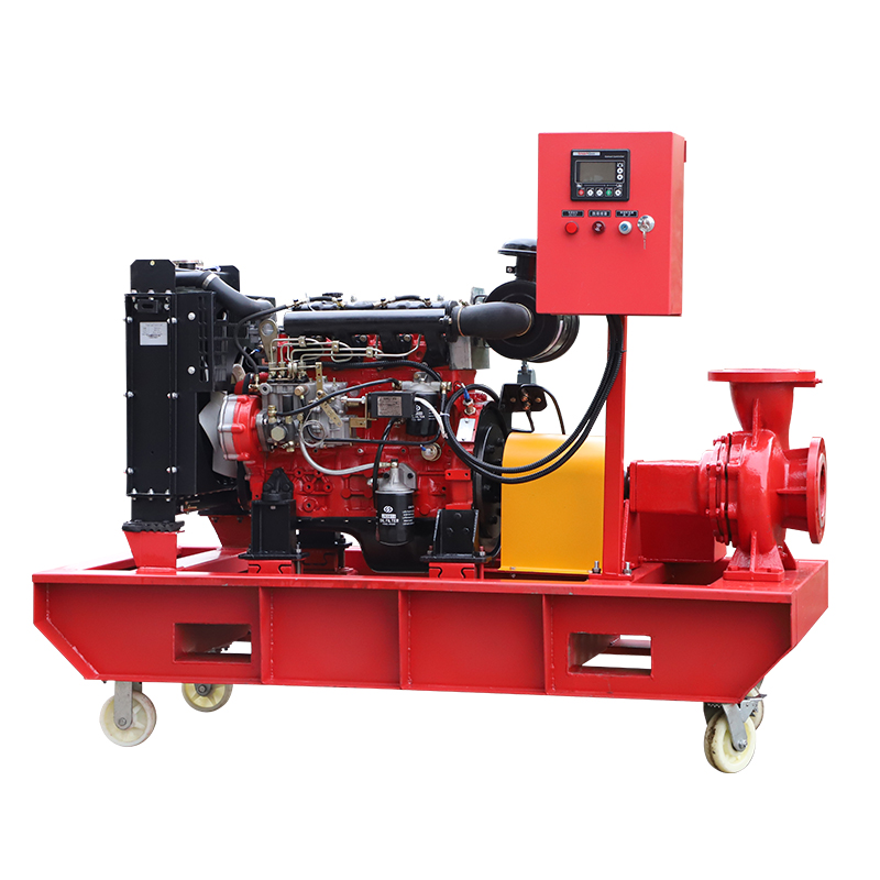 XBC-IS End Suction Diesel Fire Pump With Wheel  1