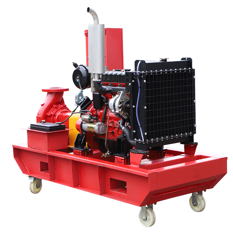 XBC-IS End Suction Diesel Fire Pump With Wheel  2