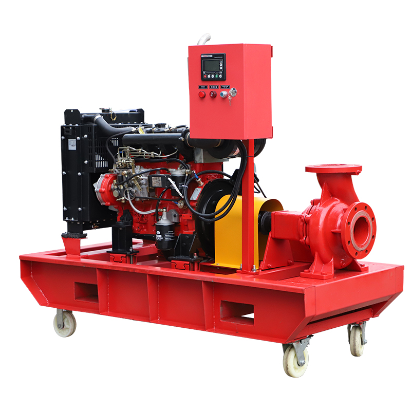 XBC-IS End Suction Diesel Fire Pump With Wheel  3