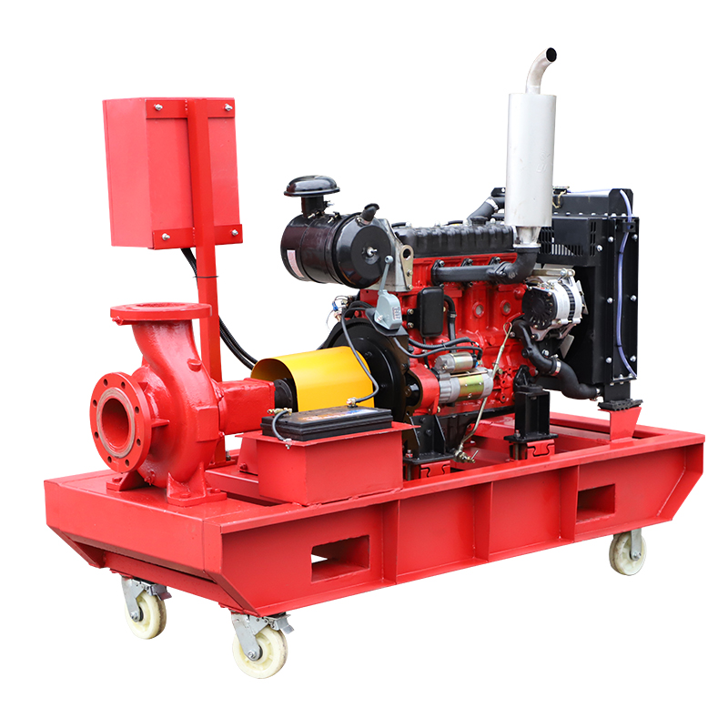 XBC-IS End Suction Diesel Fire Pump With Wheel  4